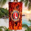 Telo da Spiaggia Asciugatura Rapida Charlton Athletic FC Stampa Microfibra Assorbente Portatile da Viaggio per Nuoto