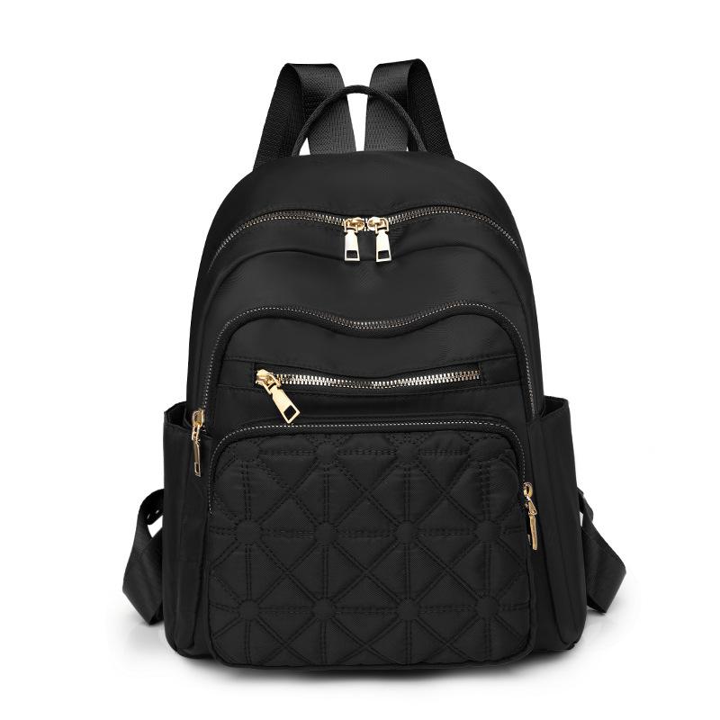 Backpack Women's New Embroidered Thread Women's Backpack Fashion Versatile Large Capacity Urban Commuter Backpack