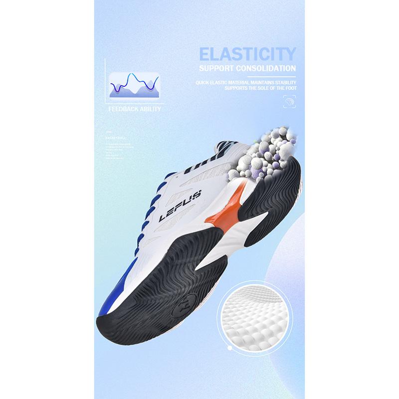LEFUS New Style Badminton Training Competition Sports Shoes for Unisex  Anti Slip Breathable Shoes Indoor Training Tennis Shoes