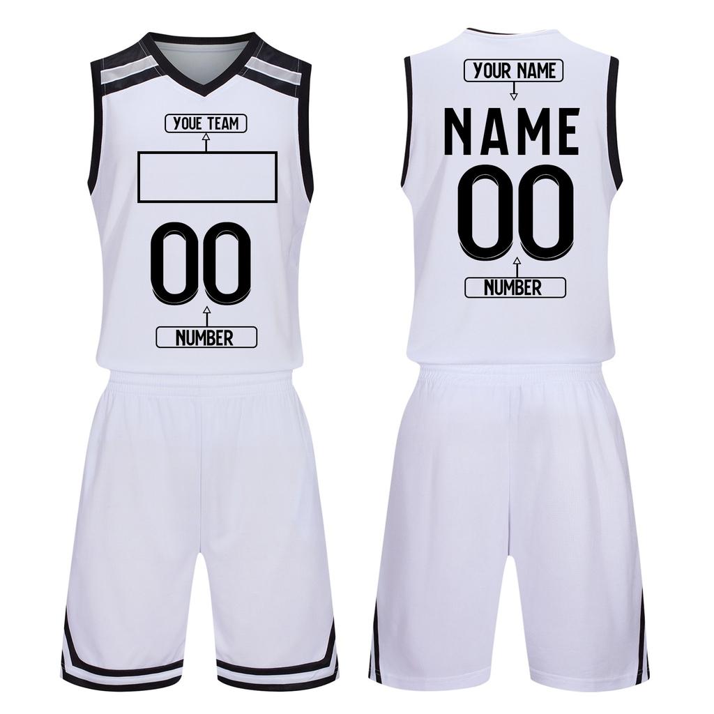 Basketball Custom Clothes Kids And Adult Basketball Suit Classic Tops + Pants Basketball Jerseys Suit Set