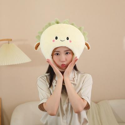 Cotton-filled Durian Headgear, Hat, Photo Props, Cartoon Headgear, Photo Props, Performance Props
