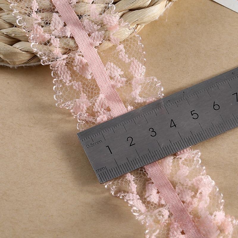 11M Lace Ribbon Ruffled Tulle Elastic DIY Decorative Material Clothing Accessories for Chic Style  Lace Fabric 1 Yards
