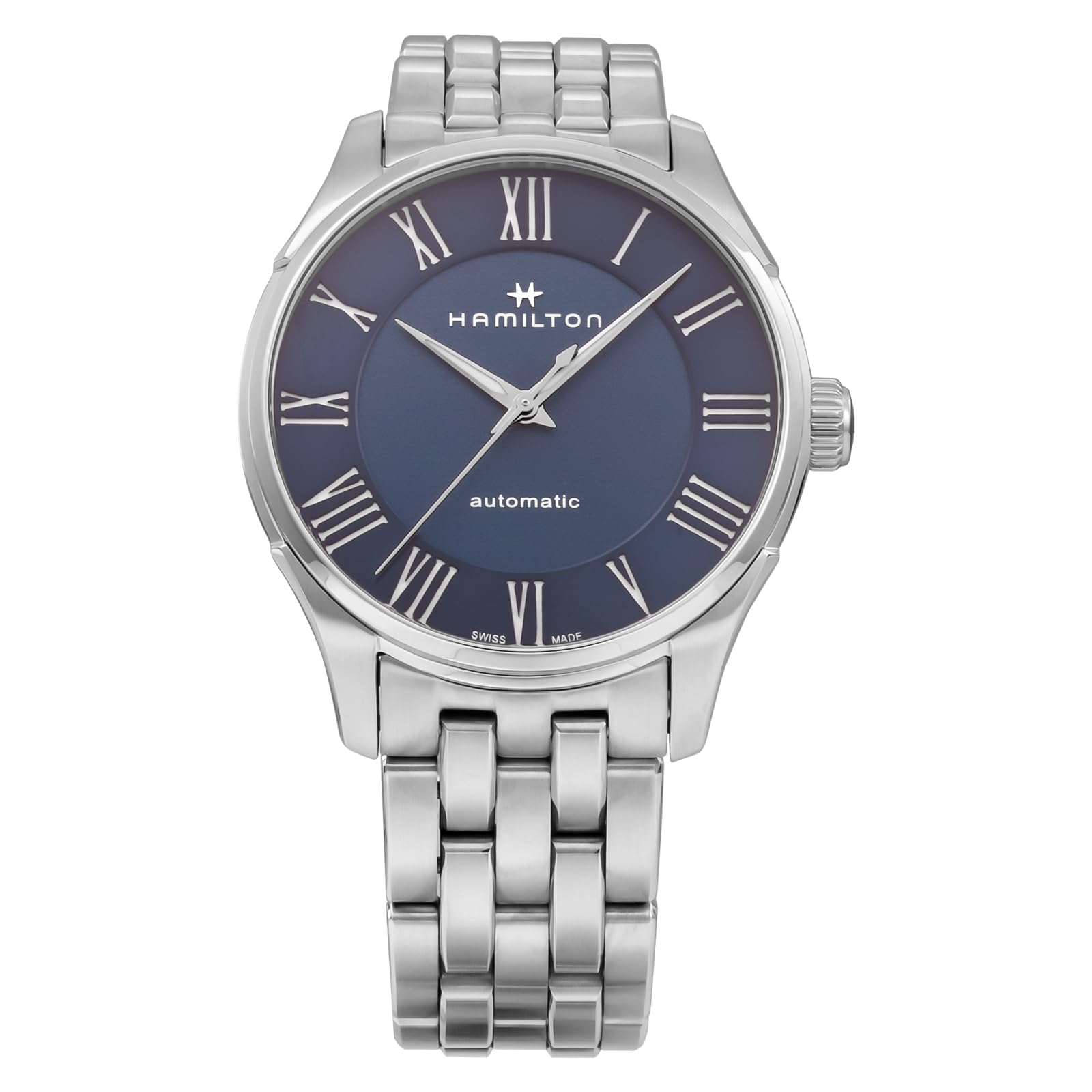 

Watch Jazzmaster Auto Chrono H42535140 Silver [Hamilton] Men s [Item] синій