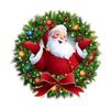 Santa Claus Christmas Wreath Toilet & Tank Removable Sticker - Festive Bedroom & Living Room Decor