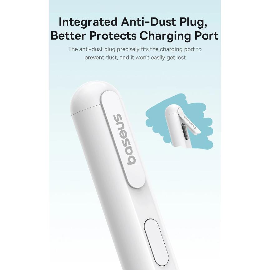 Baseus Penna Stilo di 3a Generazione Per iPad Pro Ricarica Cablata Stilo Attivo con Sensibilità all'Inclinazione Versione Per iPad 10 iPad Air 4 iPad Air 5