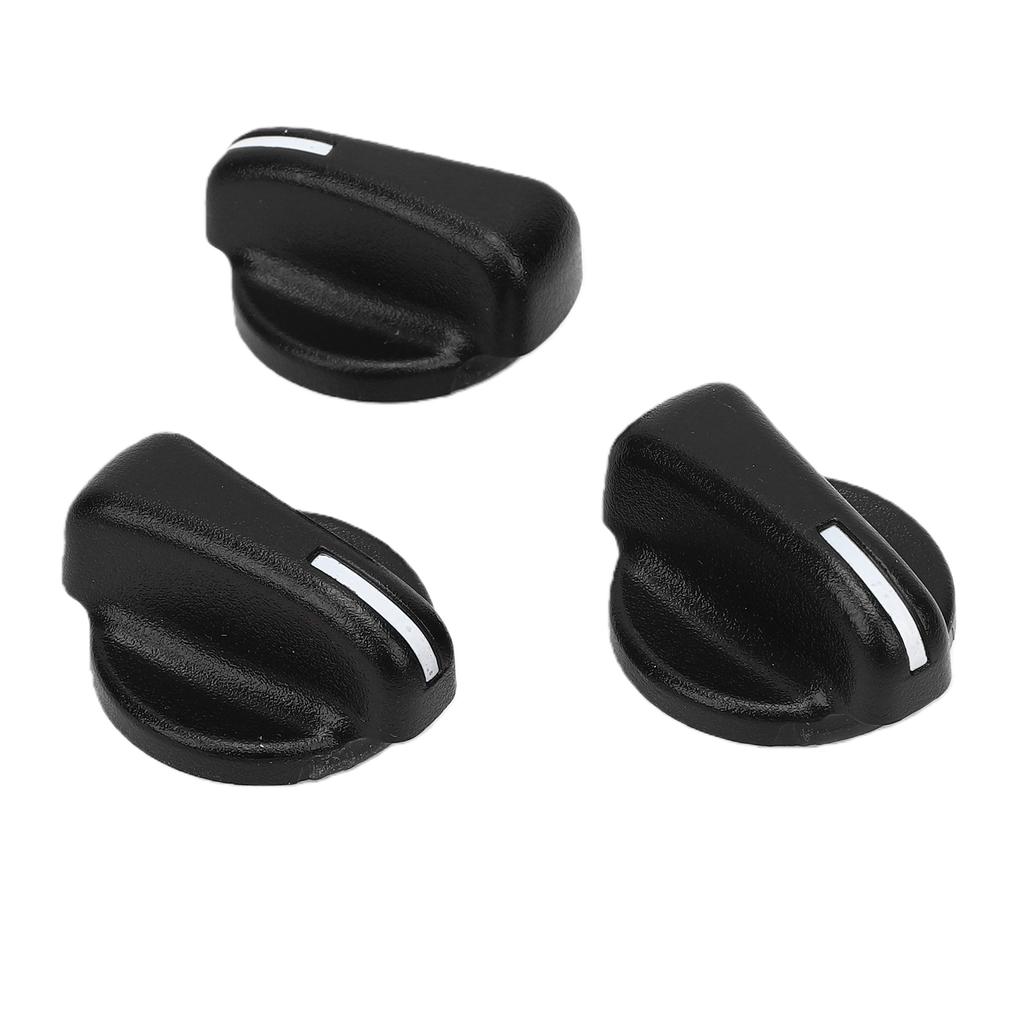 3PCS AC Heater Switch Control Knob 5011218AA Accurate Controlling Replacement for Jeep Wrangler TJ 1999 2006