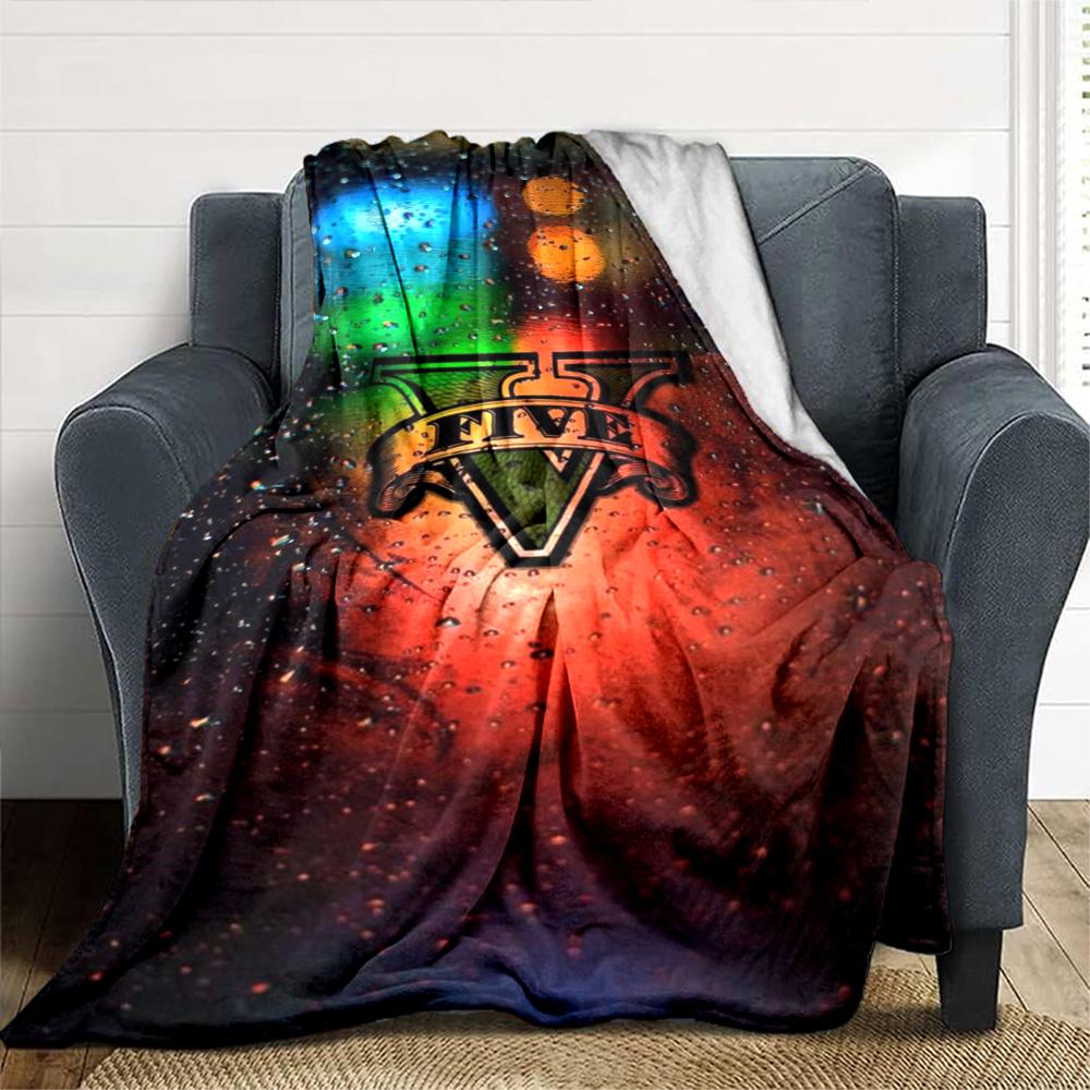 Gta Blanket Comfortable Perfect for Office Couch Office Chair Four Seasons Multipurpose Modern Gifts For Family Or Friends
