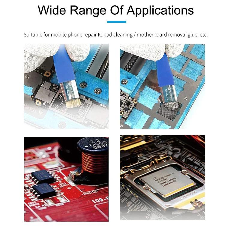 Hard Brushing Brush for Mobile Motherboard Repair IC Pad Cleaning Brush Hard Brushing Brush Welding Oil Cleaning Brush