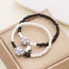 Fashion Beads Couples Bracelet For Women Men Magnetic Volleyball Tennis Basketball Football Braided Rope Friendship Jewelry