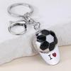 1Pc Alloy Football Hat Keychain For Sports Meet Carnival Birthday Party School Party Small Gift Souvenir Prize Gift Bag Filler