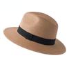 Large Size 56-58 59-60cm New Natural Panama Straw Hat Summer Men Women Wide Brim Beach UV Protection Fedora Sun Hat Sale