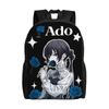 Ado Hibana World Tour Casual Backpack Outdoor Student Work Japan Singer Daypack for Men Women Laptop Canvas Bags