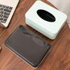 New Plastic Tissue Box Square Durable Napkin Holder Solid Color Paper Towel Box Home Use