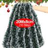 Christmas Green Cane Ribbons Garland DIY Xmas Tree Ornaments Green Cane Ribbons Wreath Hanging Pendent Home Party Decoration