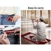 1 Piece Muslim Prayer Rug, Polyester, Portable Travel Prayer Mat with Compass, Red, 60CMx100CM