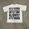 Y2K Cotton T-shirt Hiphop Harajuku Letter Print Retro Top Grunge Goth Streetwear Tee Punk Oversized Short Sleeve T-shirt EMO