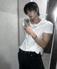 Siaosiko Crop Muscle Fit T-Shirt - White