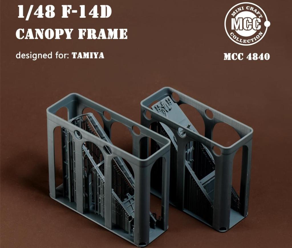Minicraft Collection Canopy Frame Plastic Model Parts MCC4840 1/48 F-14D (for Tamiya)