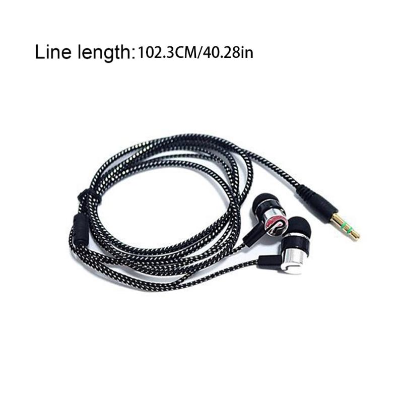 Comfortable In Ear Corded Headsets Clear Voice Call Noise Reductions Ergonomic Design For Workout Jogging