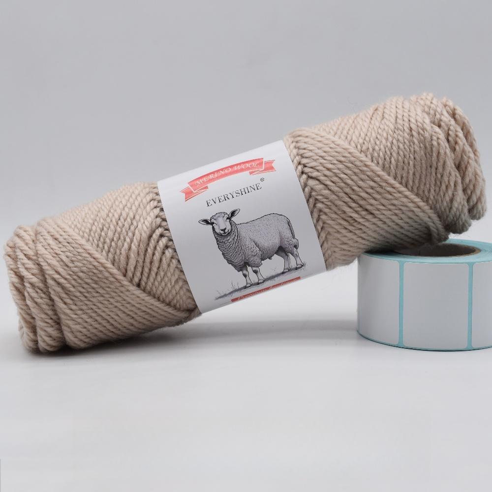 3 balenia hrubej priadze z merino vlny (100g/3.53oz Na klbko) – 110m/120yd Viacfarebná mäkká pletacia a háčkovacia priadza na DIY remeslá Teplé ručne vyrobené potreby