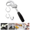 80mm Size Double-ended Wrench Multifunctional Plumbing Wrench Adjustable Wrench  Bathroom Fixtures