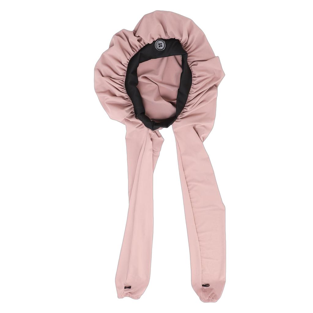 Long Hair Bonnet for Night Sleep 2 in 1 Soft Breathable Elastic Liner Dreadlock Braid Bonnet Pink