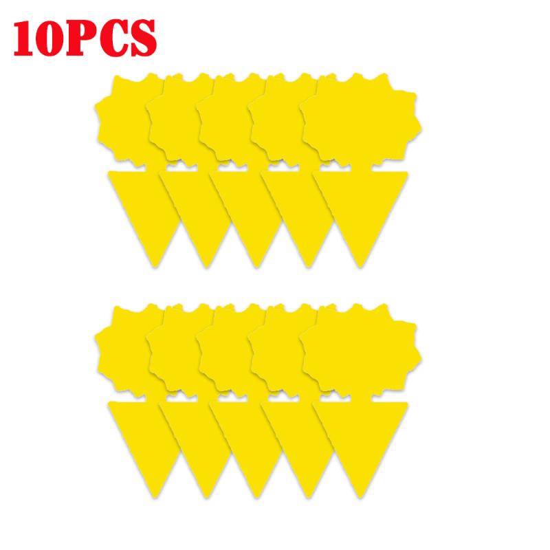 30-10PC Heterotypic Sticky Insect Board for Home Courtyard Flower Pest Control Catcher, Flower Pot, Garden Flower Insect Heterotypic Trap