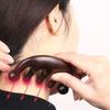Meridian Scrapping Lotus Wide Teeth Hair Comb Wooden Massage Comb Scalp Massage Wood Comb