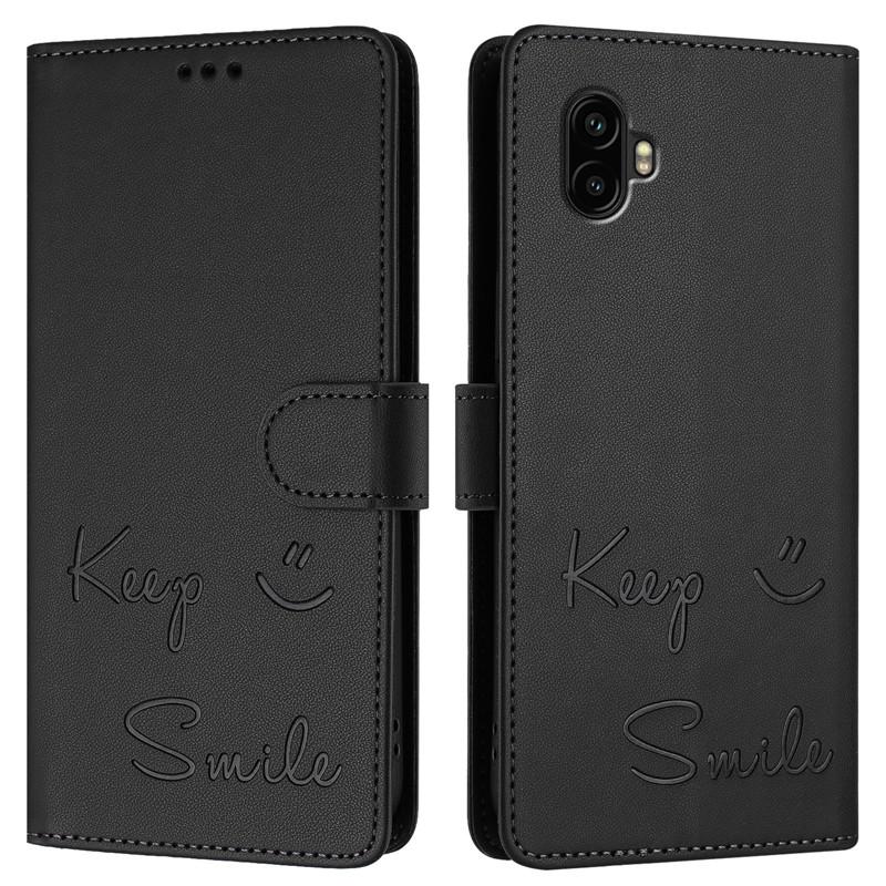 Für Samsung Galaxy Xcover 6 Pro Hülle Flip Etui für Samsung Xcover6 Pro Klassisches Handy Brieftasche Lederhüllen SM-G736 Rückseite