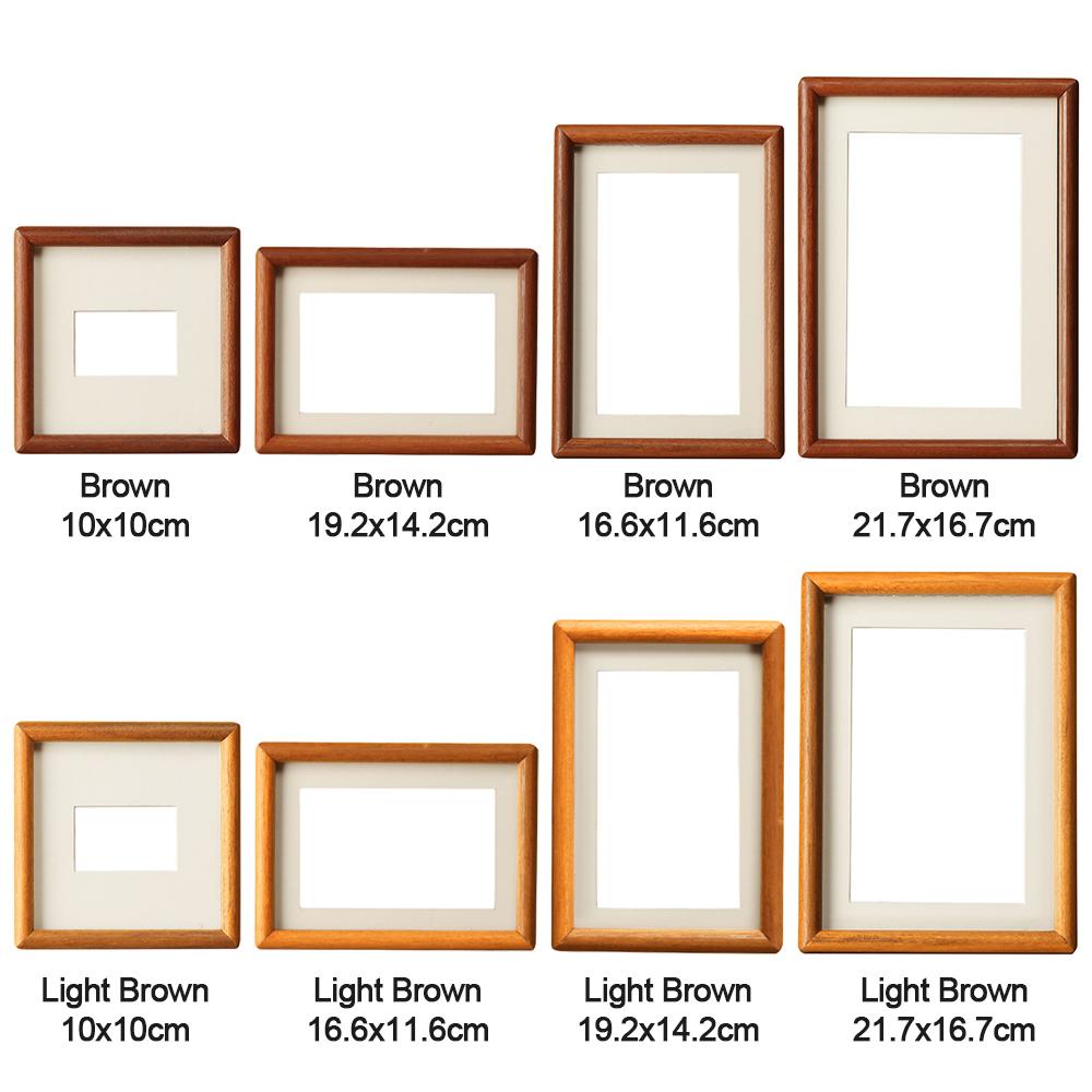 New 6/7/8 Inch Black Walnut Photo Frame Simple Handmade Picture Frame Real Wooden Mortise Tenon Photo Frame