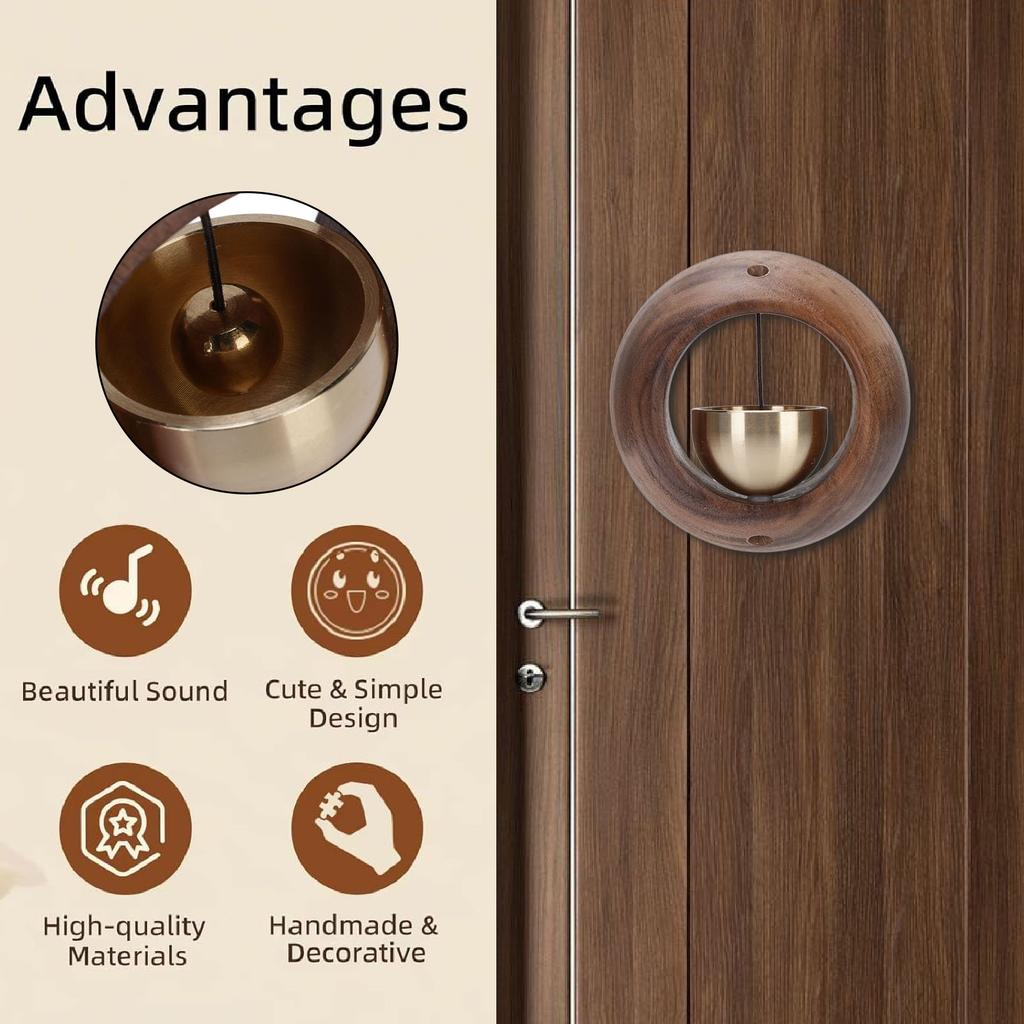 Door Opening Bell Beautiful Sound Entry Door Bell with Double Sided Tapes for Refrigerator Apartment Decoration