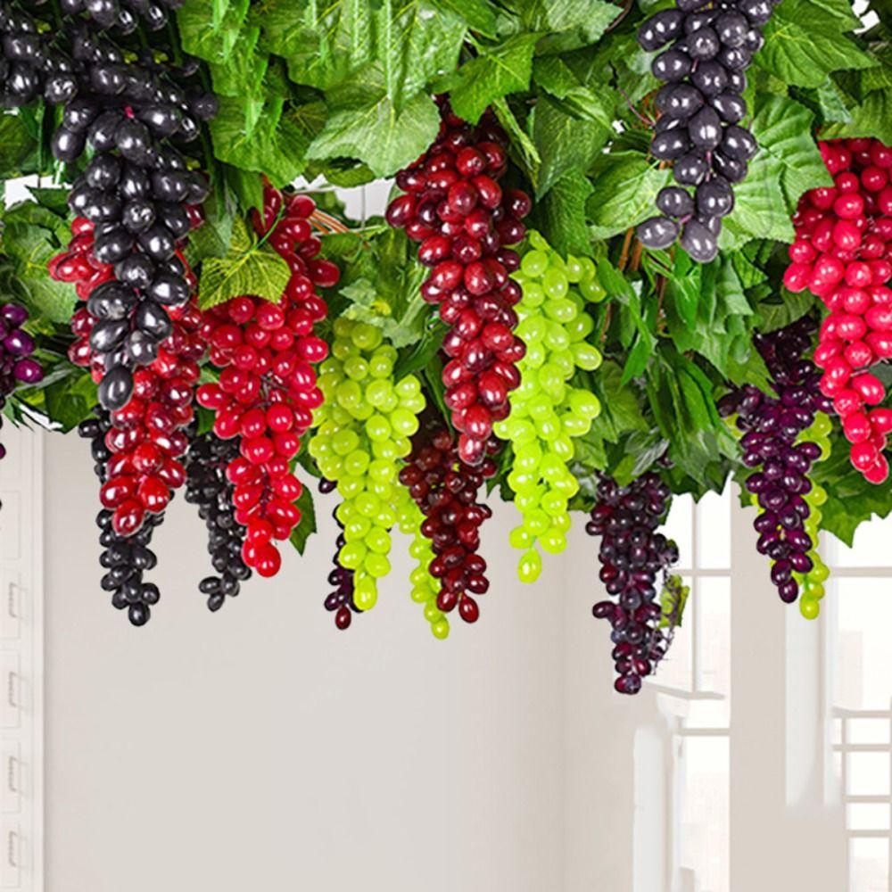 Fake Fruit Models Hanging Artificial Fruit Plant Decoration Simulated Fruit Grape Skewers  Props