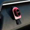Multi-function Car Leather Sunglasses Clip Sun Visor Hanging Glasses Card Ticket Metal Holder Portable Shades Sunglasses Holder