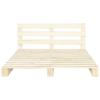 Solid Wood Pallet Bed Frame Pine 200*200 cm