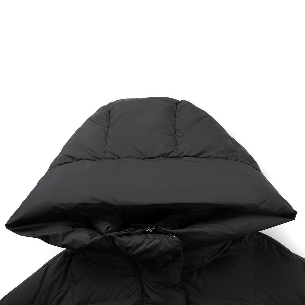 Li Ning Sports Lifestyle Series Warm Hooded Logo Mid-Length Down Jacket Women Outerwear AYMV510-4
