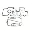 New ATV Carburetor Repair Kit Gasket Jets For Yamaha YFZ450 2004-2009 Rebuild Set