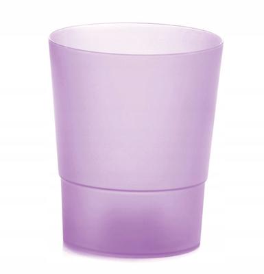 Plastic Flowerpot With Orchid Cover, Transparent, Purple, 12.5 Cm, Coubi