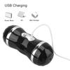 USB Rechargeable 18 Modes Realistic Self Heating Sex Toys For Men Real Vagina and Mouth Automatic Male Masturbator