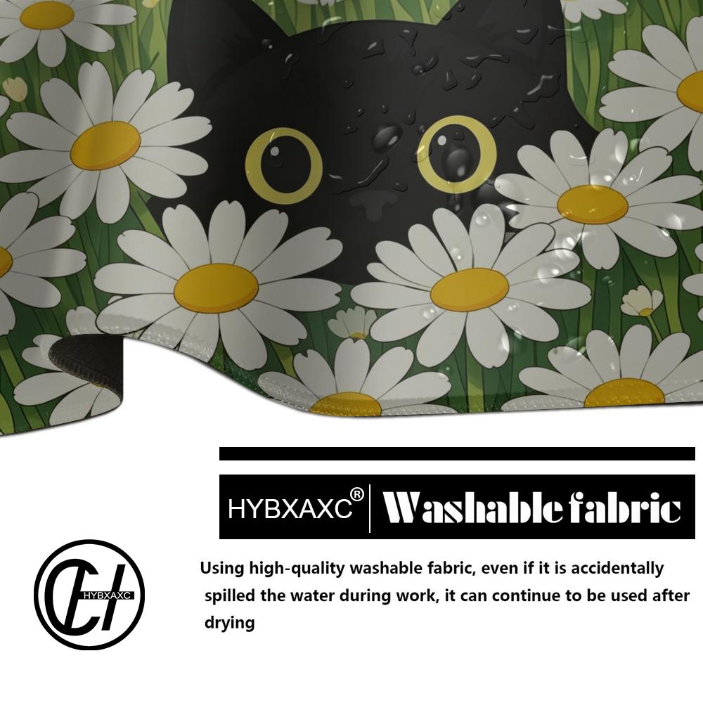 HYBXAXC Daisy Cute Cat Mouse Pad Computer Accessories Office Game Table Mats Rubber Anti-slip Keyboard Mousepad Desk Pad 40X90