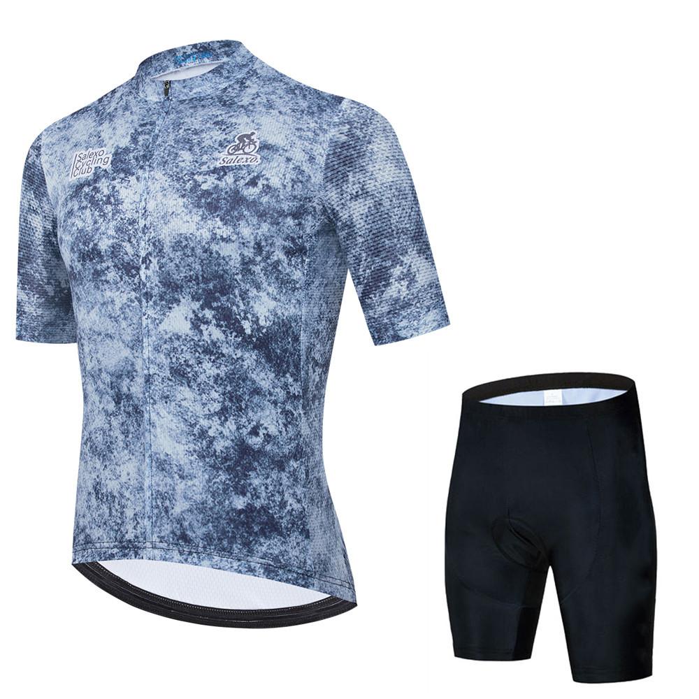 2026 Sommar Cykeldräkt Andningsbar Herr Mountainbike Kortärmad Hängselshorts Landsvägscykel Kläder