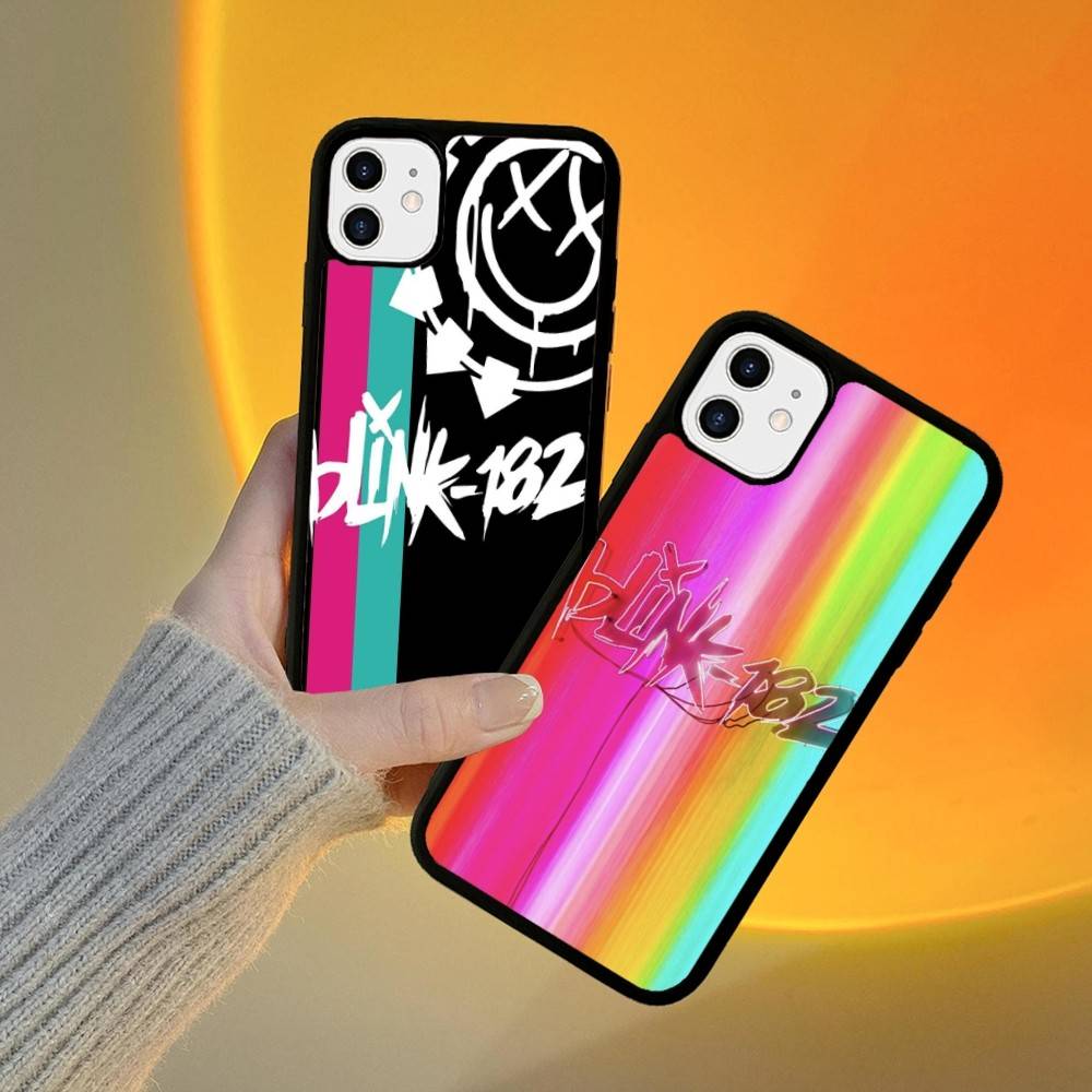 Famous Classic B-BLINKS-182 Band For IPhone 11 12 13 14 15 16 17 Pro Max Plus TPU+PC Shockproof Back Phone Cases