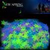 50pcs 3D Starlight Glow-in-the-Dark Stickers 3.8cm/1.5 inch DIY Decoration Glow-in-the-Dark Wall Stickers
