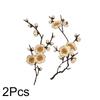 2Pcs Applique Patch DIY Plum Flower 17*8CM Iron Patches Clothing Embroidery For Dress Embroidered Appliques