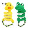 Tough Plush Toys for Pets Crinkle Dog Toy, Tug of War Interactive Toy with Stuffed Animal Chew Rope Loop, Medium Large Dogs Engagement
