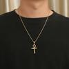 Ancient Egyptian Anka Pendant Retro Serpentine Cross Trendy Men and Women Versatile Personalized Necklace Accessories