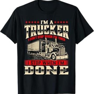 I'M A Trucker Semi Truck Driver Big Rig Trucking Trucks T Shirt