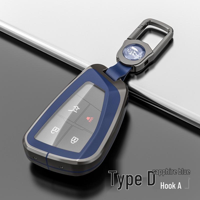 Metal Shell Snap Button Key Case for Buick Envision S and GS 2022 Models