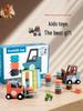 Interactive Wooden Forklift Game: Early Education Puzzle & Logical Thinking Toy for Kids