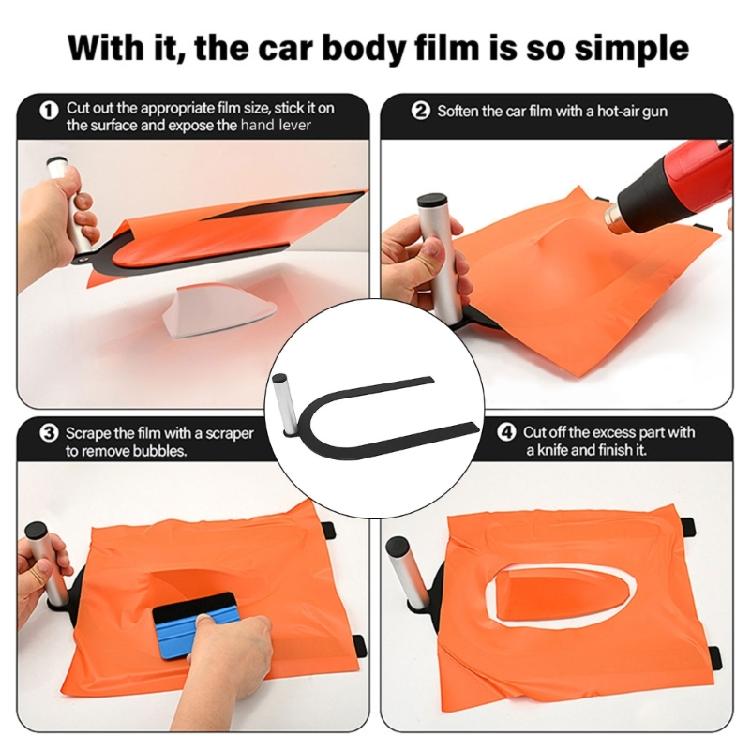 Car Wrap Tool Rearview Tints Protection Styling Installation U Shape Bumper Wrap Application Tool Applicator