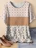 Women's Short Sleeves T-Shirt Elegant 3D Bohemian Print Short Sleeve Tees Woman T-Shirt Tops Oversized Summer Women's Clothing